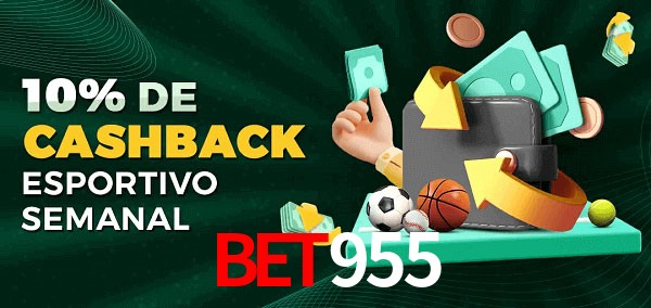 10% de bônus de cashback na bet955